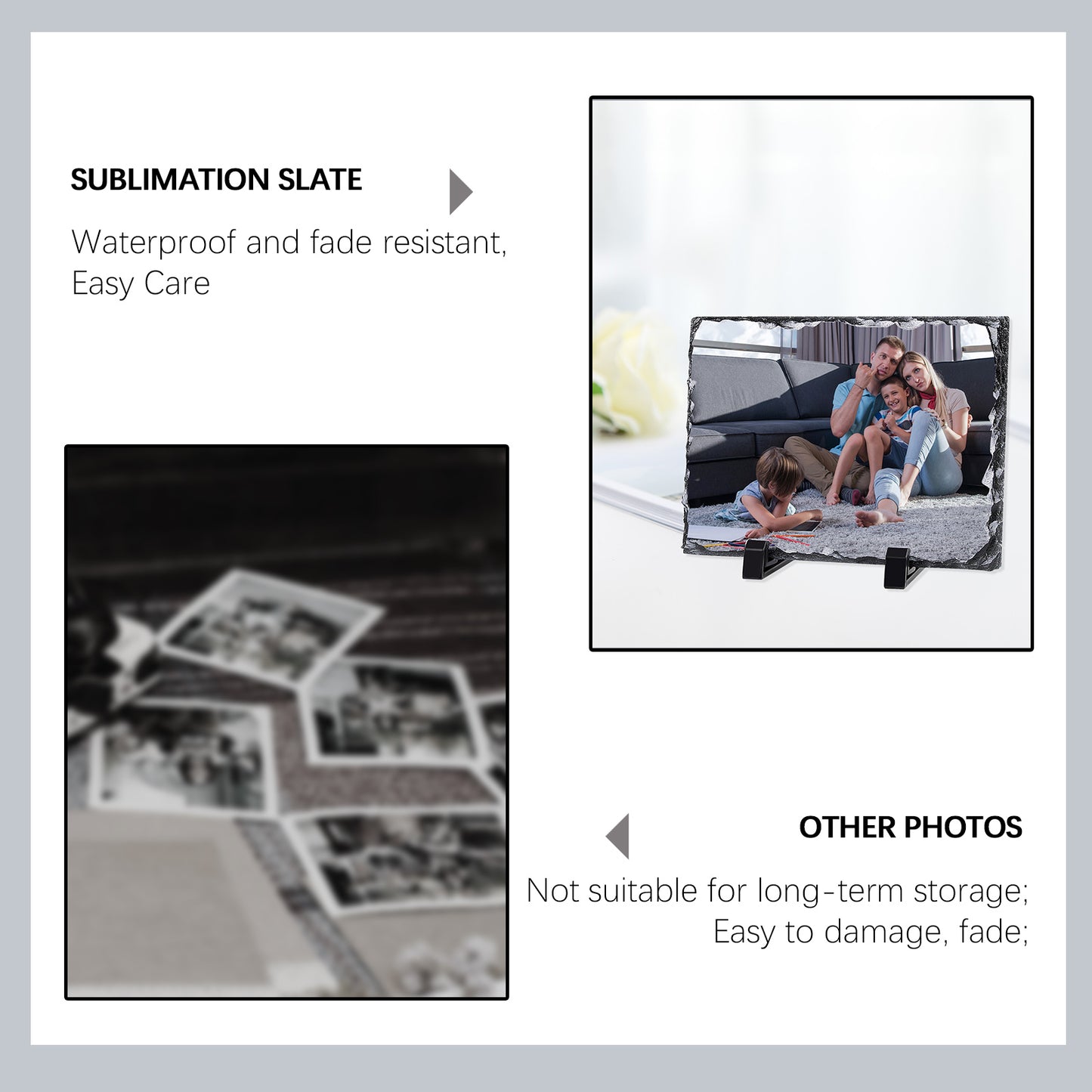 Rectangle Sublimation slate Blanks Wholesale