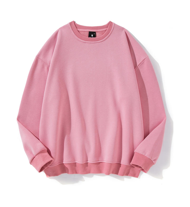 Blank 100 Cotton Sweatshirt Adult Drop Shoulder Round Neck Wholesale
