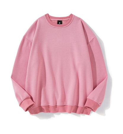 Blank 100 Cotton Sweatshirt Adult Drop Shoulder Round Neck Wholesale