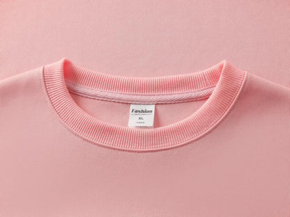 Adult Blank Crew Neck Sweatshirt 100 Polyester Loose Fit Wholesale