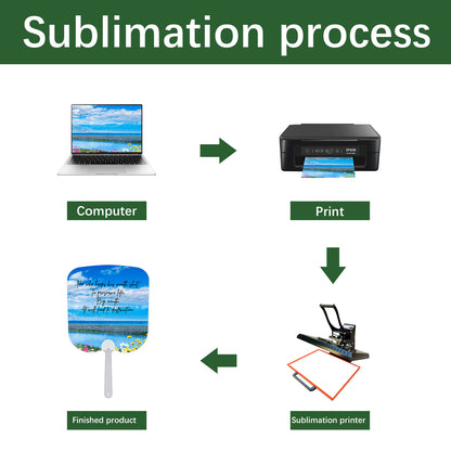 Handheld Sublimation Fans Blanks wholesale