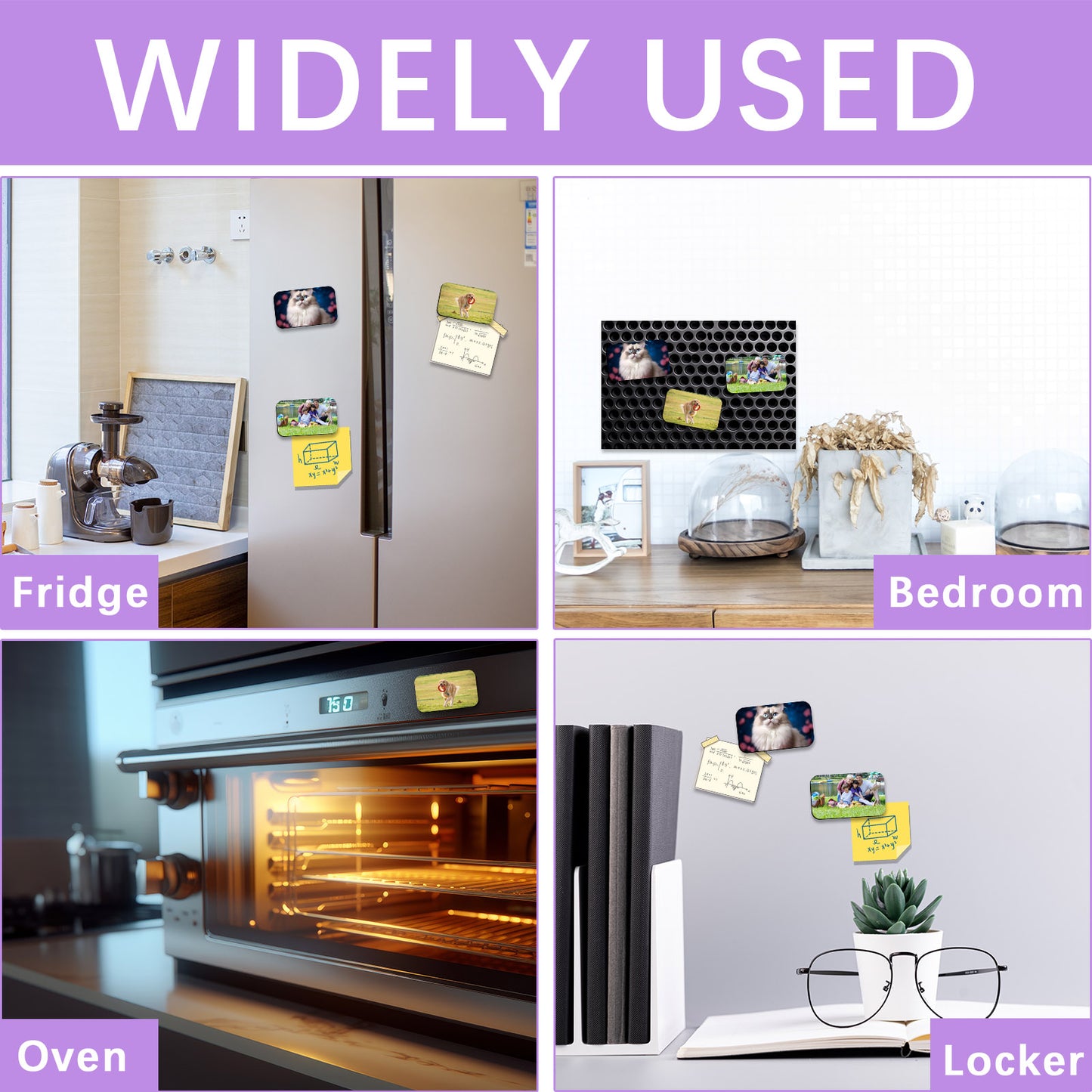 Sublimation Magnet Blanks, Rectangle Magnetic for Kitchen Personalized