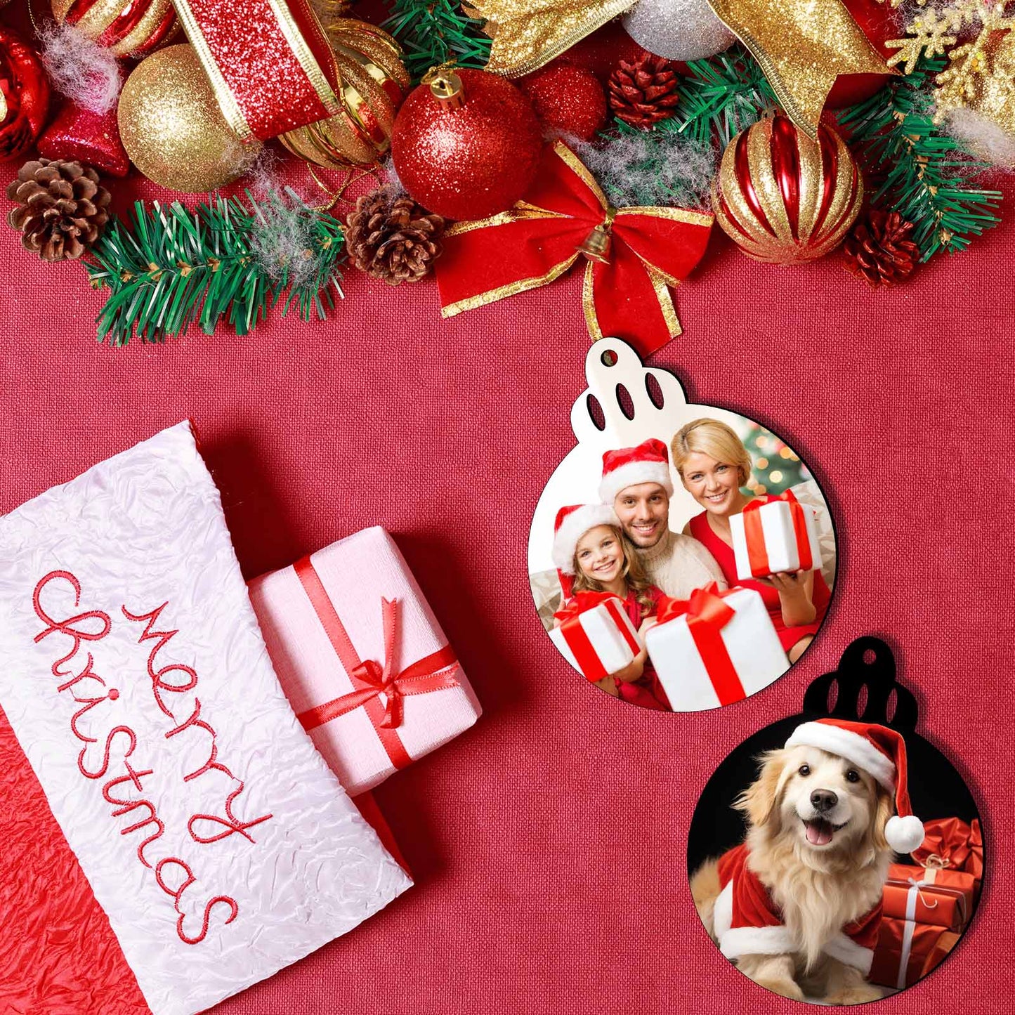 Lantern MDF Sublimation Christmas Ornaments Blanks Wholesale