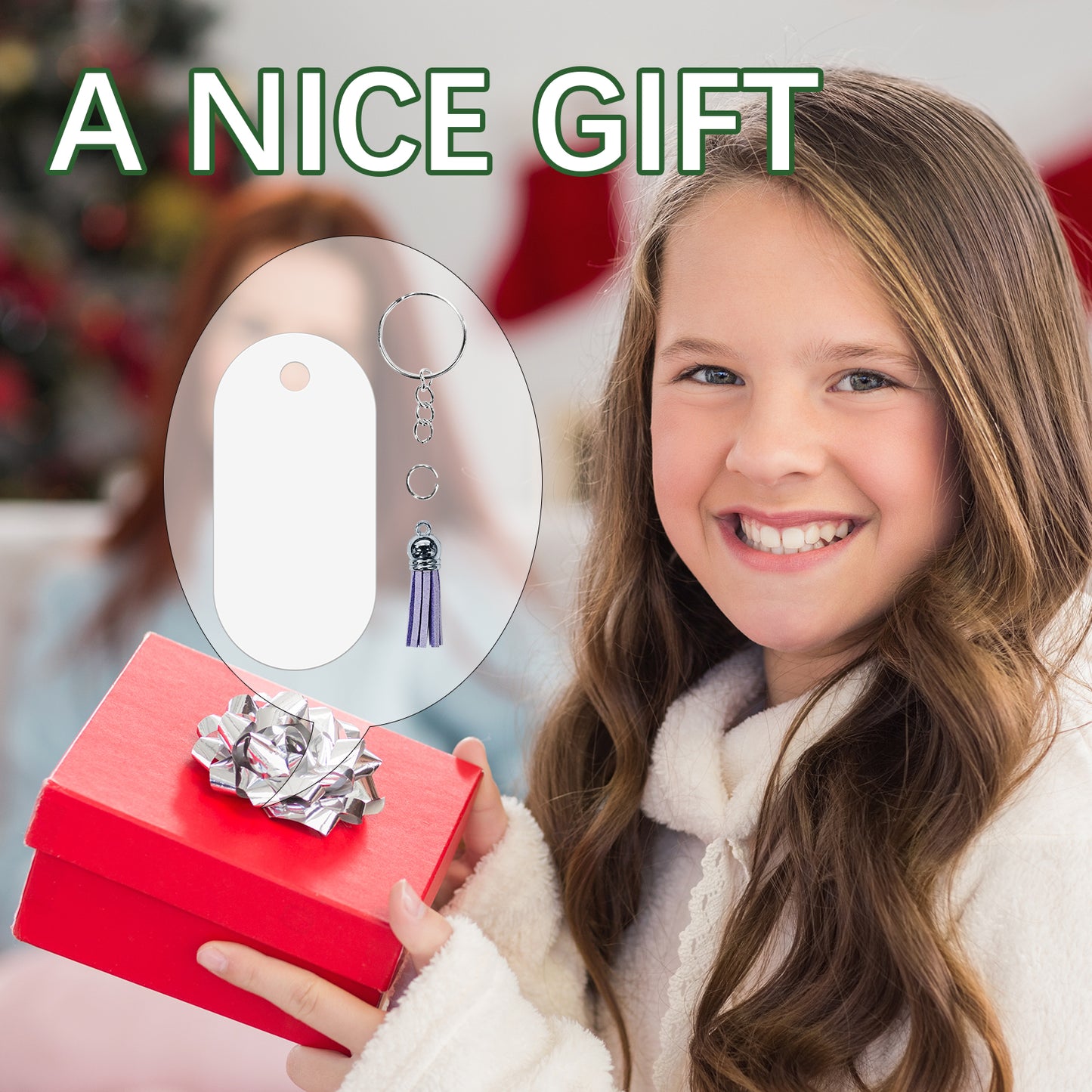 Ellipse Aluminium Sublimation Keychain Blanks Wholesale