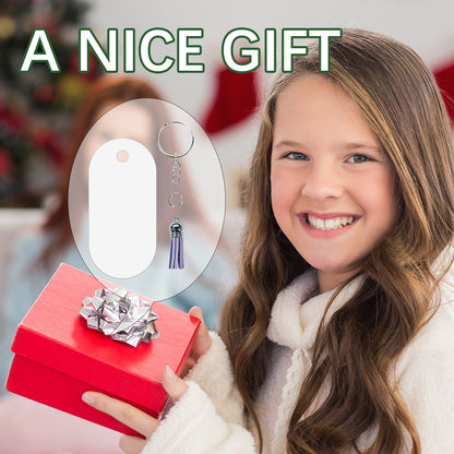 Ellipse Aluminium Sublimation Keychain Blanks Wholesale