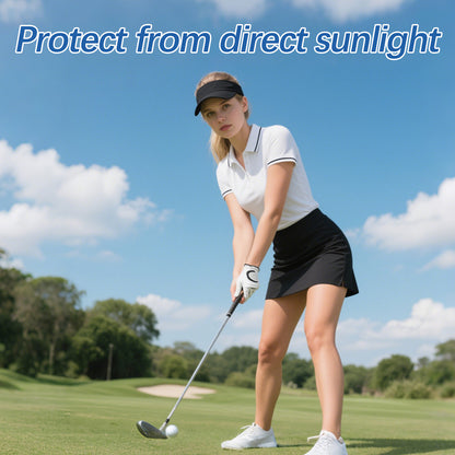 Black Empty Top Hat Bulk Solid Color Blank Adjustable Sport Sun Visor Hats