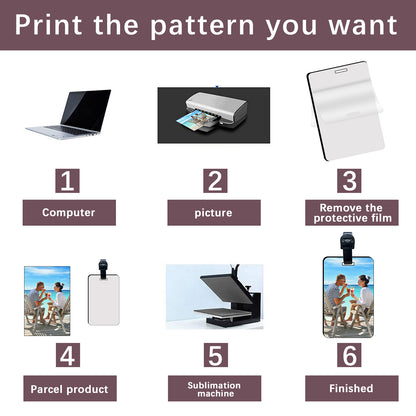 Rectangle Sublimation Luggage Tag Blanks Wholesale