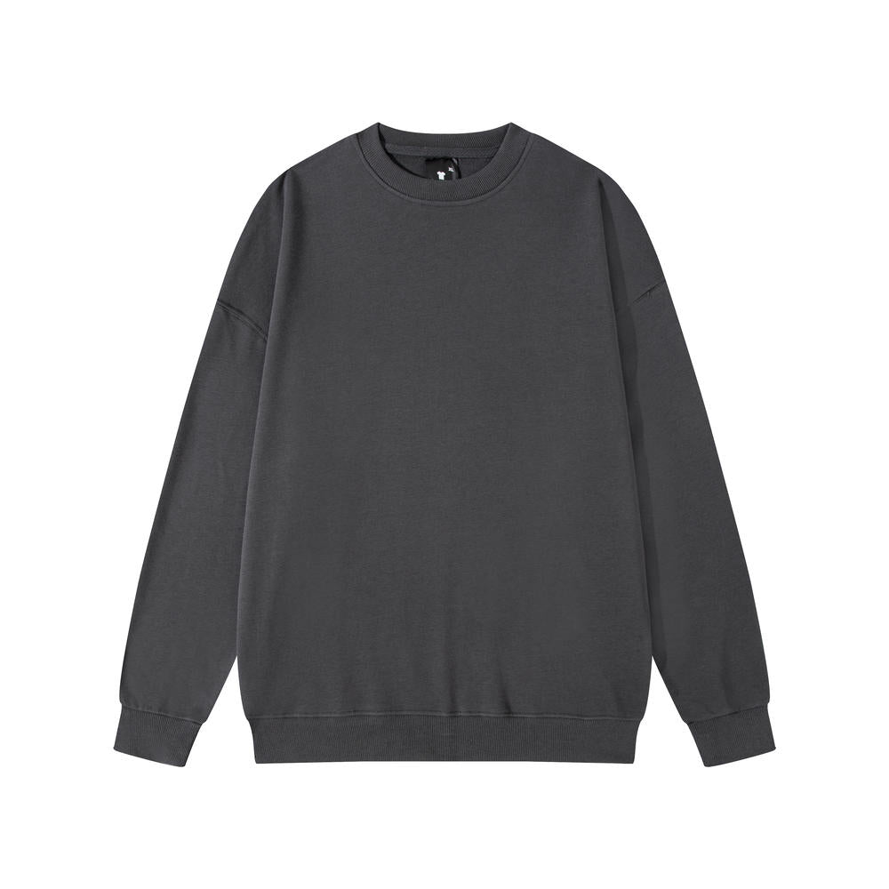Blank Terry Sweatshirt Drop Shoulder Crewneck Sublimation Ready