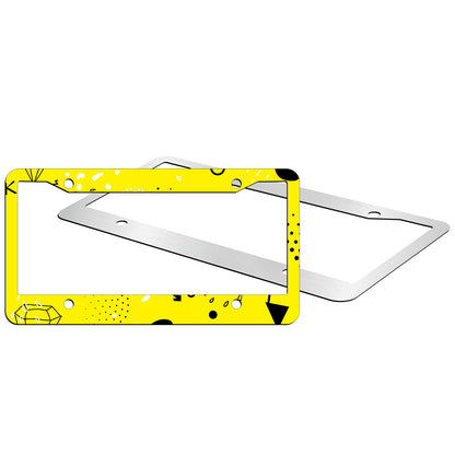 20 PCS Sublimation License Plate Frame Blanks wholesale，Metal Aluminum car Tag White