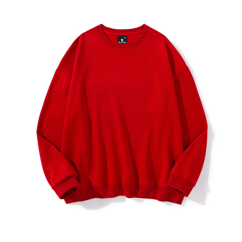 Adult Blank Drop Shoulder Twill Sweatshirt Crew Neck Unisex Fit Wholesale
