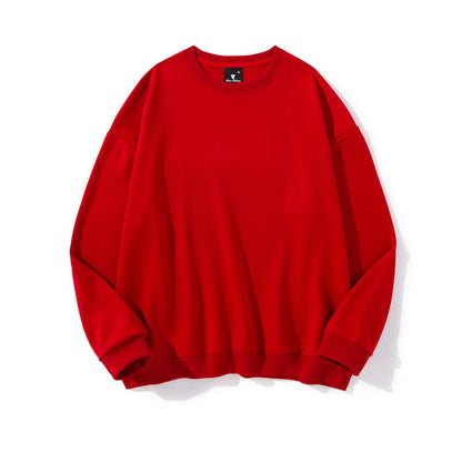 Adult Blank Drop Shoulder Twill Sweatshirt Crew Neck Unisex Fit Wholesale