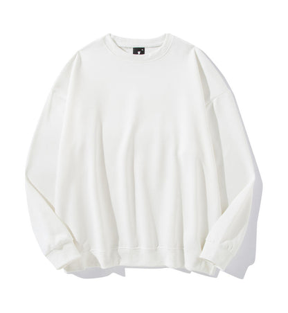 Adult Blank Drop Shoulder Twill Sweatshirt Crew Neck Unisex Fit Wholesale