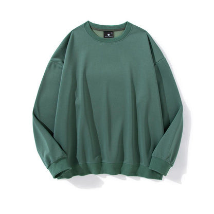 Adult Blank Drop Shoulder Twill Sweatshirt Crew Neck Unisex Fit Wholesale