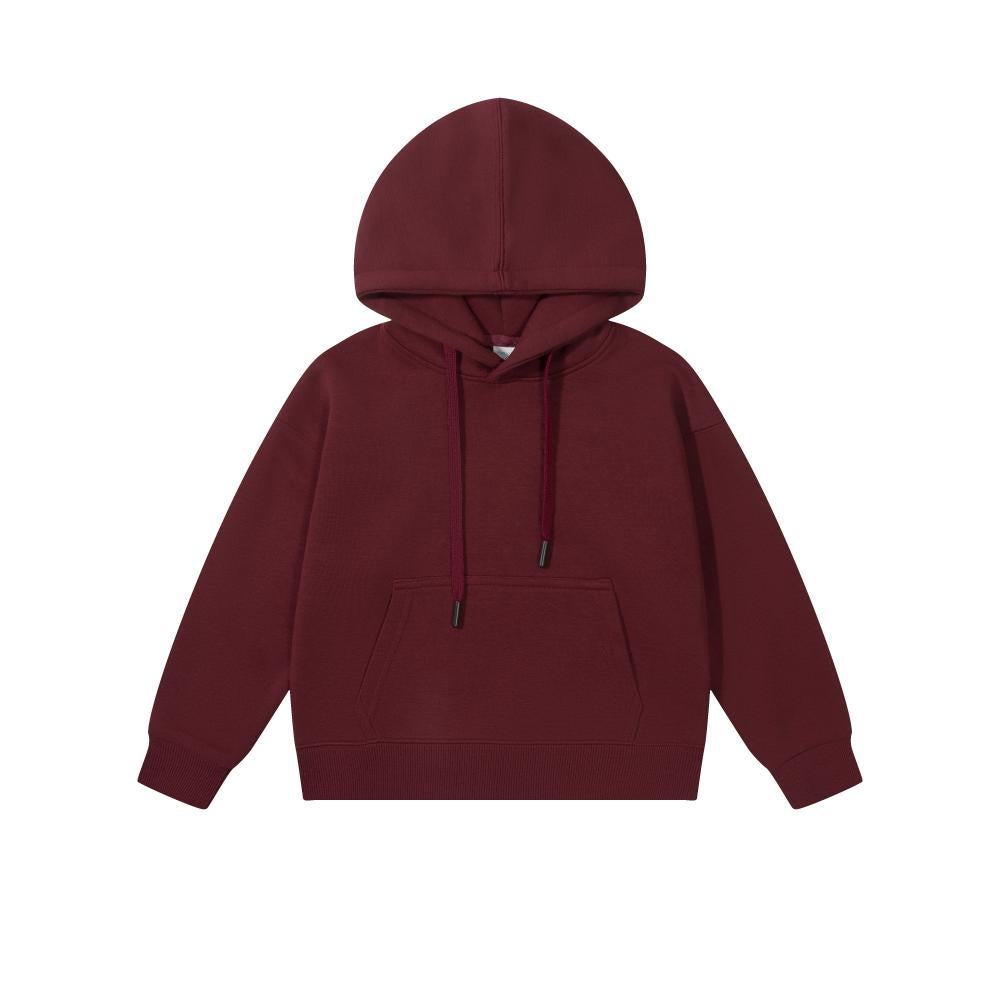 Kids Drop Shoulder Blank Pullover Hoodie
