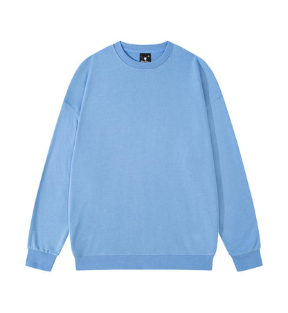 Blank Terry Sweatshirt Drop Shoulder Crewneck Sublimation Ready
