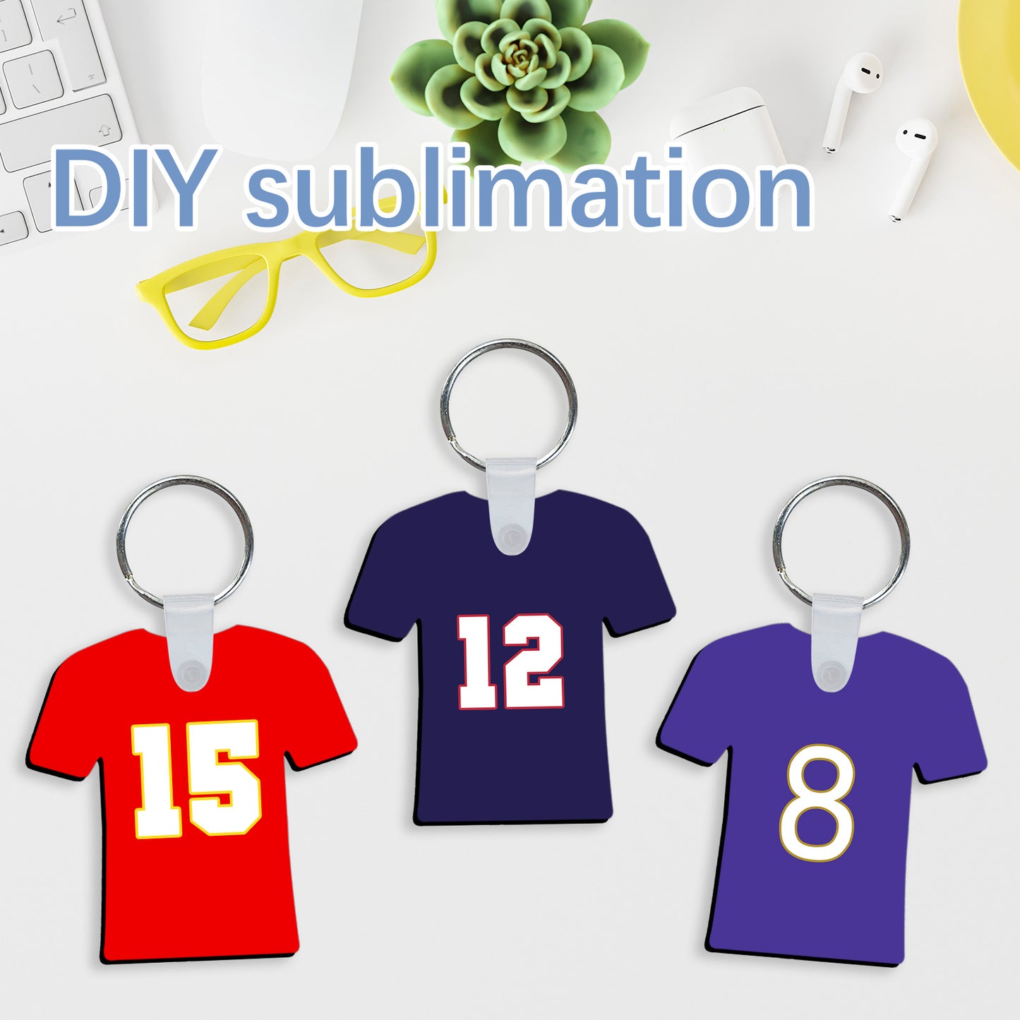 MDF T-shirt Sublimation Keychain Blanks Wholesale