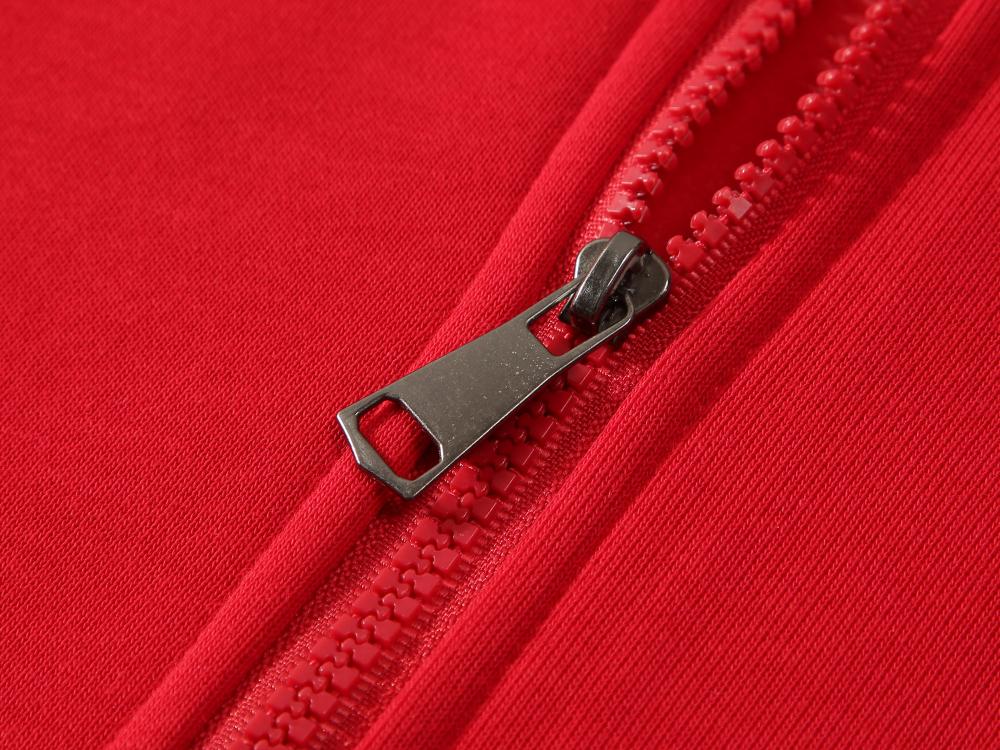 Adult Blank 100 Cotton Zip-Up Hoodie Plush Fleece Thick  Wholesale