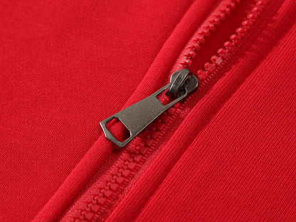 Adult Blank 100 Cotton Zip-Up Hoodie Plush Fleece Thick  Wholesale