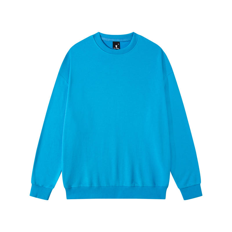 Blank Terry Sweatshirt Drop Shoulder Crewneck Sublimation Ready